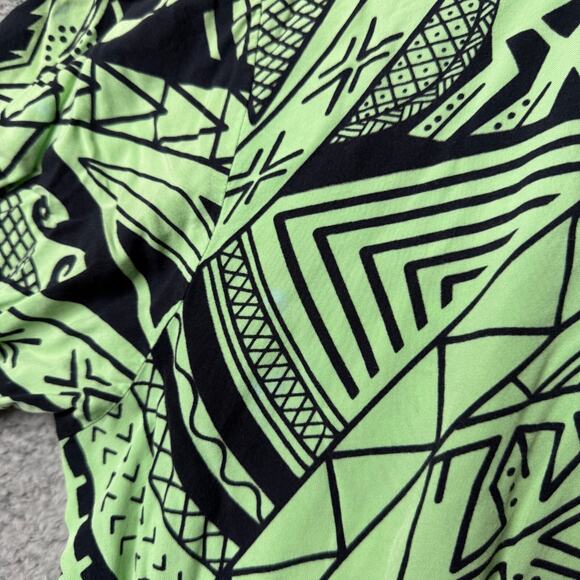 Julep Green Polynesian Print Shirt - Picture 8 of 14
